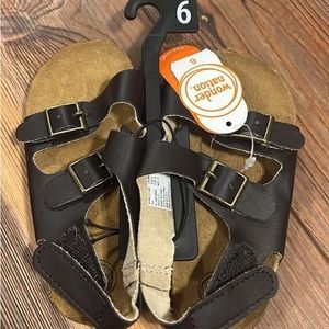 Size 6 brown sandals NWT